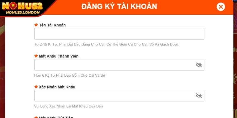 Đăng ký tài khoản chính thức